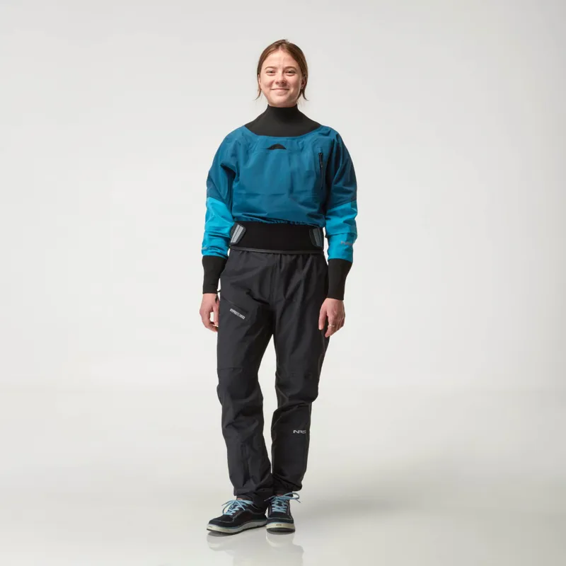 2025 NRS Womans Freefall Mid-weight Paddling Trousers with Socks-3