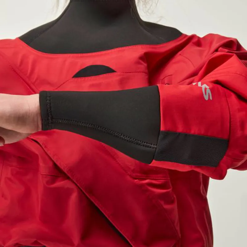 2026 NRS Womens Crux Watersports Kayaking Dry Suit in Pomegranate-7