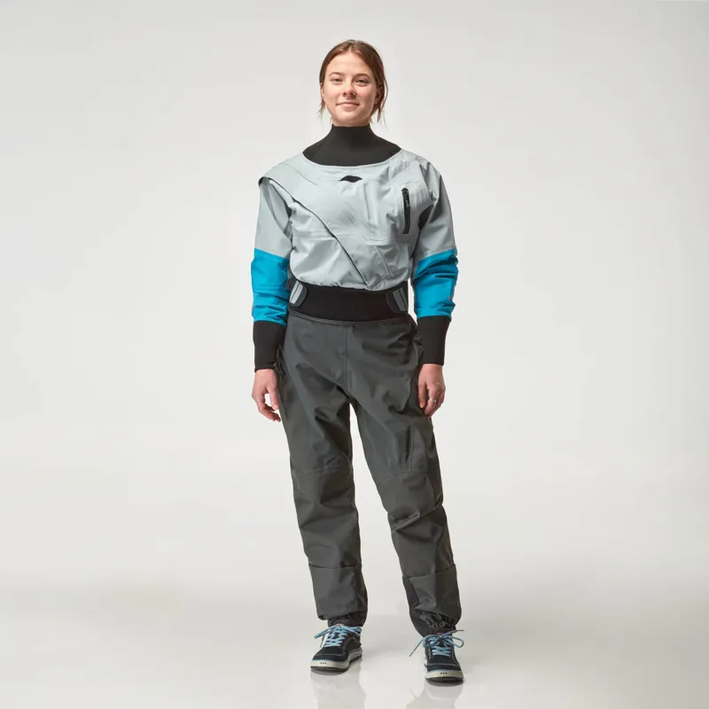2026 NRS Womens Crux Watersports Kayaking Dry Suit in Quarry-4