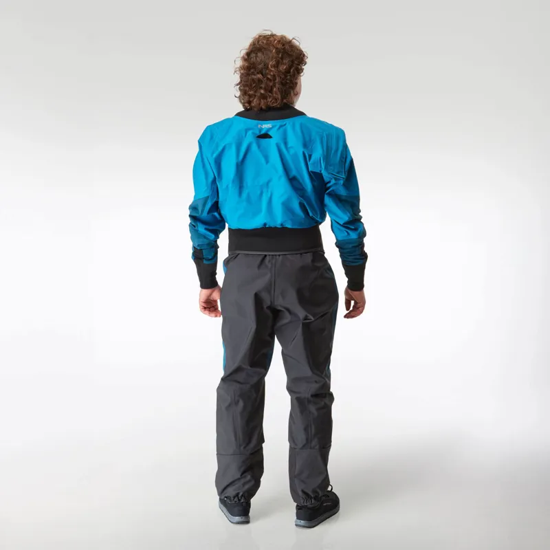 2026 NRS Mens Crux Whitewater Kayaking Dry Suit in Blue-2