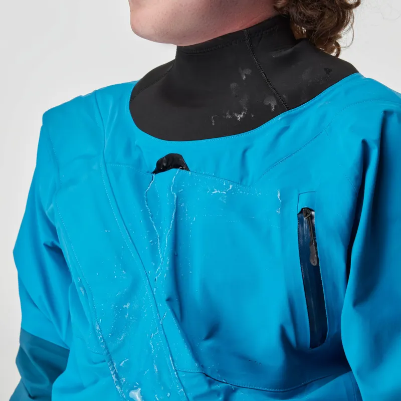 2026 NRS Mens Crux Whitewater Kayaking Dry Suit in Blue-4