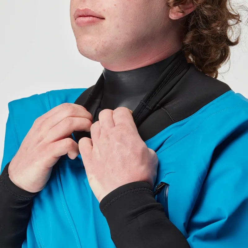2026 NRS Mens Crux Whitewater Kayaking Dry Suit in Blue-3