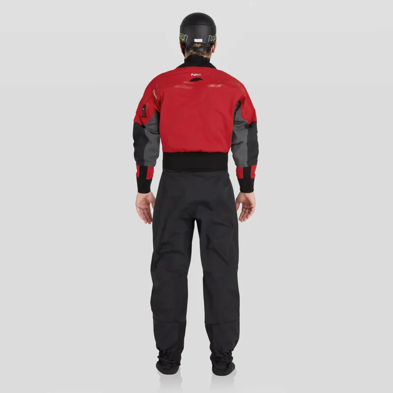 2024 NRS Mens Pivot Whitewater Kayaking Dry Suit in Red-3