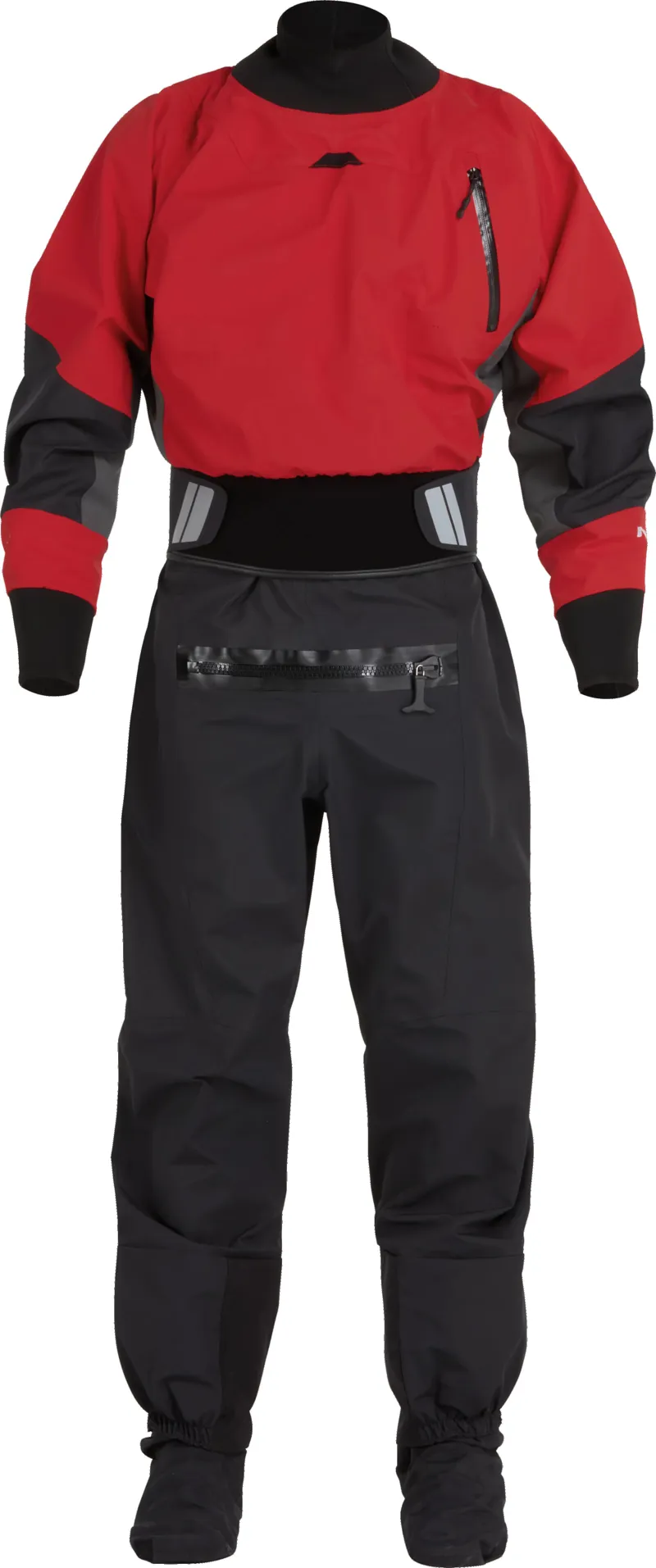 2024 NRS Mens Pivot Whitewater Kayaking Dry Suit in Red