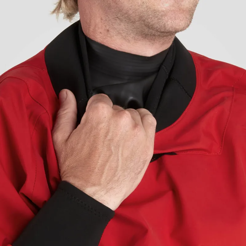 2024 NRS Mens Pivot Whitewater Kayaking Dry Suit in Red-7