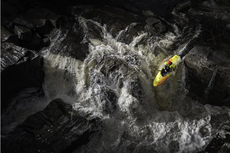 Pyranha Scorch Whitewater River Running Kayak in Smoking Gecko-2