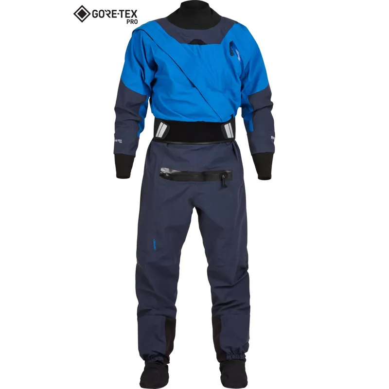 2025 NRS Mens Axiom GORE-TEX Pro Kayaking Dry Suit in Blue