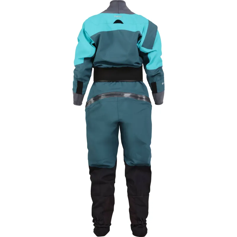 2025 NRS Womens Axiom GORE-TEX Pro Kayaking Dry Suit in Aqua-1