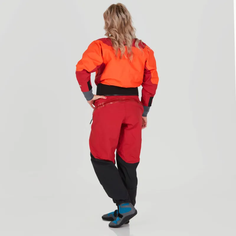 2025 NRS Womens Axiom GORE-TEX Pro Kayaking Dry Suit in Poppy-2