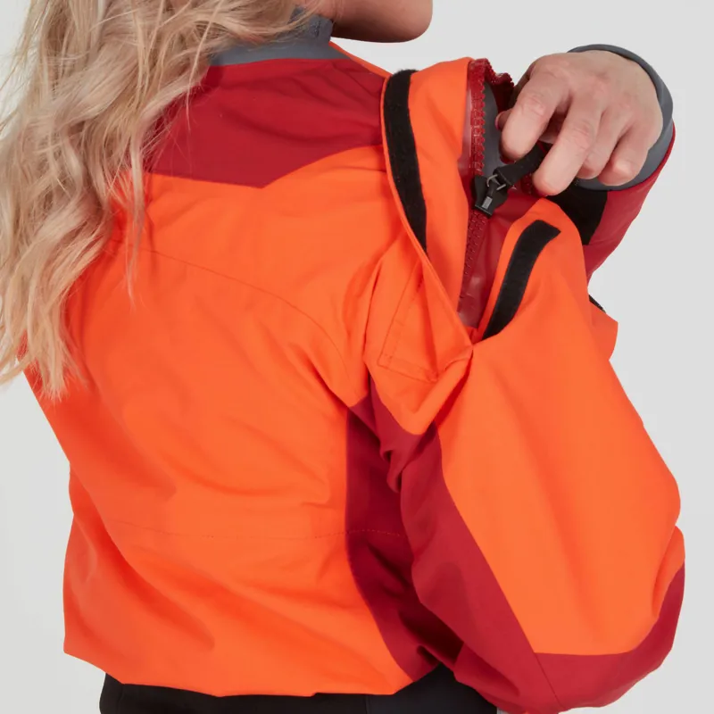 2025 NRS Womens Axiom GORE-TEX Pro Kayaking Dry Suit in Poppy-6