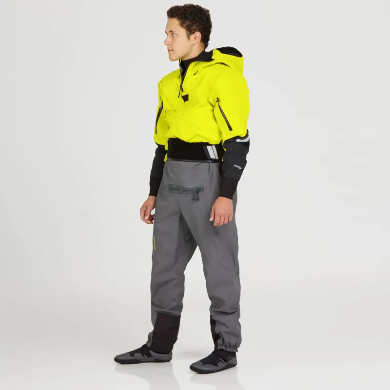 2025 NRS Mens Navigator GORE-TEX Pro Kayaking Dry Suit in Chartreuse-4