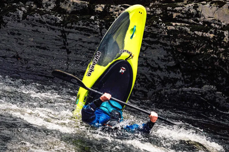 2023 Pyranha Firecracker Down River Freeride Kayak in Smoking Gecko-6