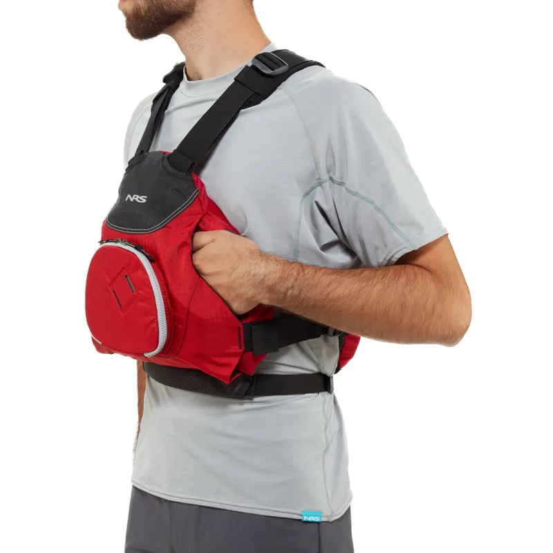 NRS Ninja PFD Low Profile Performance Buoyancy Aid in Red S/M-3