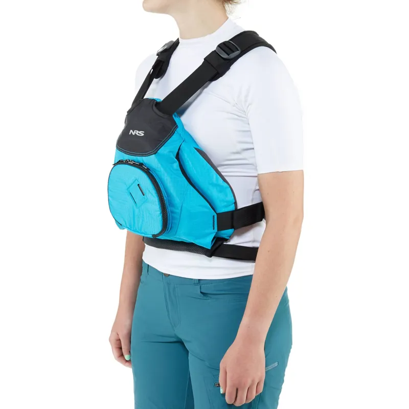 NRS Ninja PFD Low Profile Performance Buoyancy Aid in Teal-4