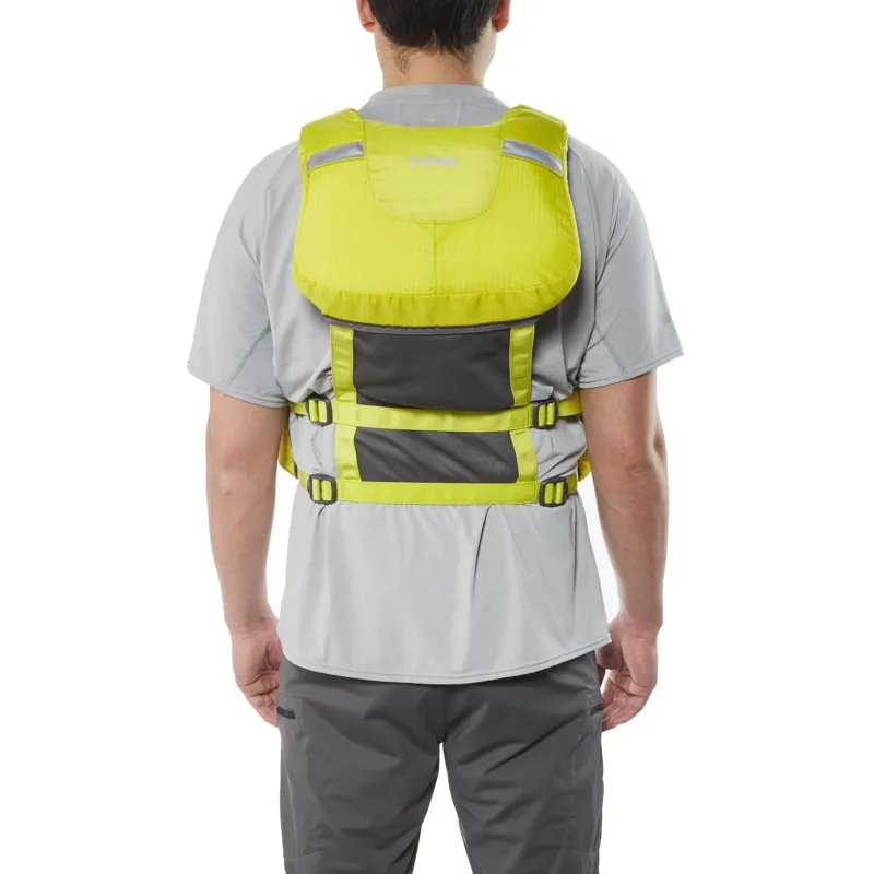 NRS cVest 70N Sea Kayaking Touring Buoyancy Aid 4 Pockets in Lime-4