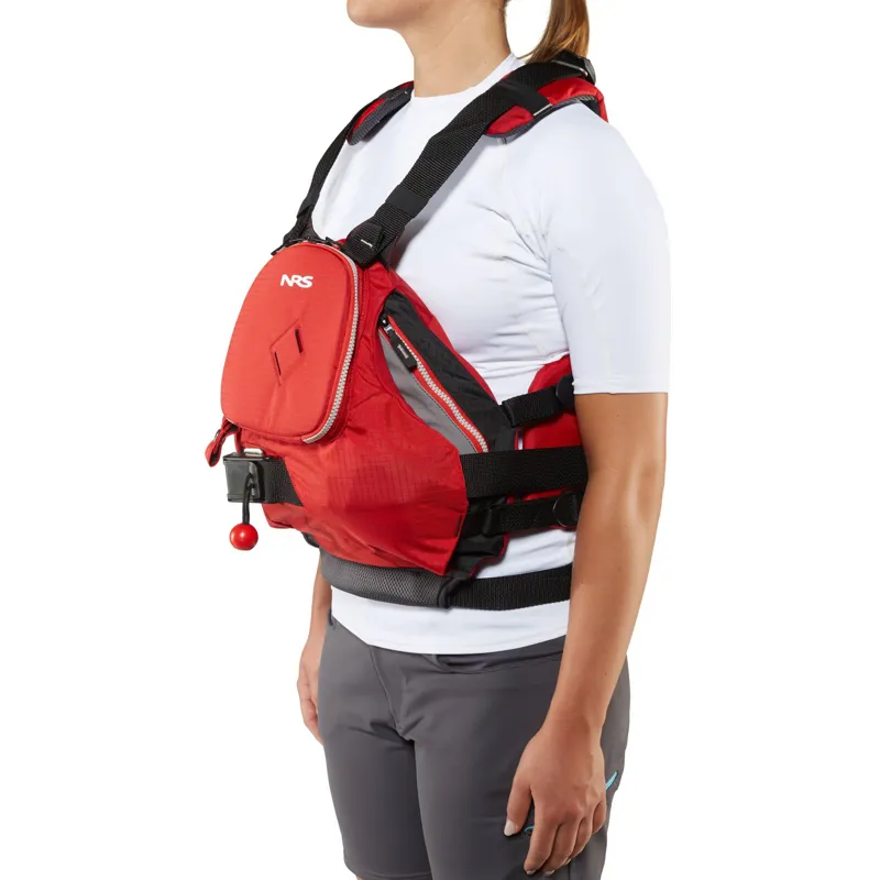 2023 NRS Zen Whitewater Rescue Buoyancy aid in Red-4