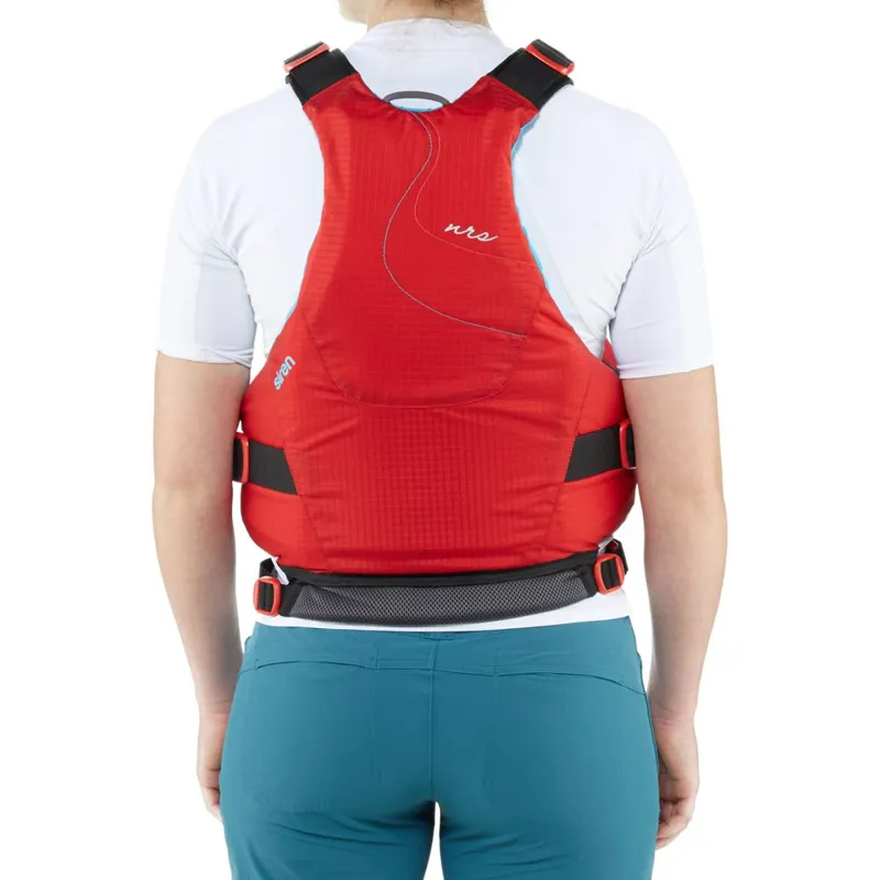 NRS Womens Siren Form Fit General Purpose Buoyancy Aid in Red-2