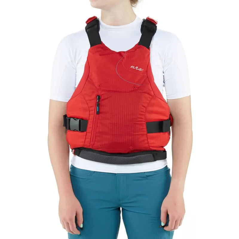 NRS Womens Siren Form Fit General Purpose Buoyancy Aid in Red-3