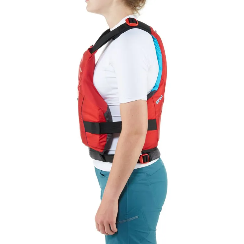 NRS Womens Siren Form Fit General Purpose Buoyancy Aid in Red-5