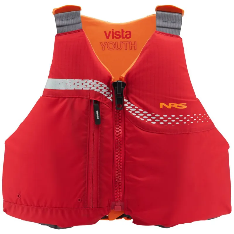 NRS Vista Recreational Youth Buoyancy aid for Kids Red