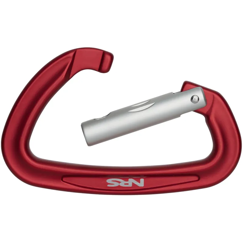 2026 NRS Sliq Straight Gate Carabiner Red-1