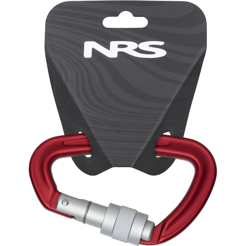 2026 NRS Sliq Screw Lock Carabiner in Red-3