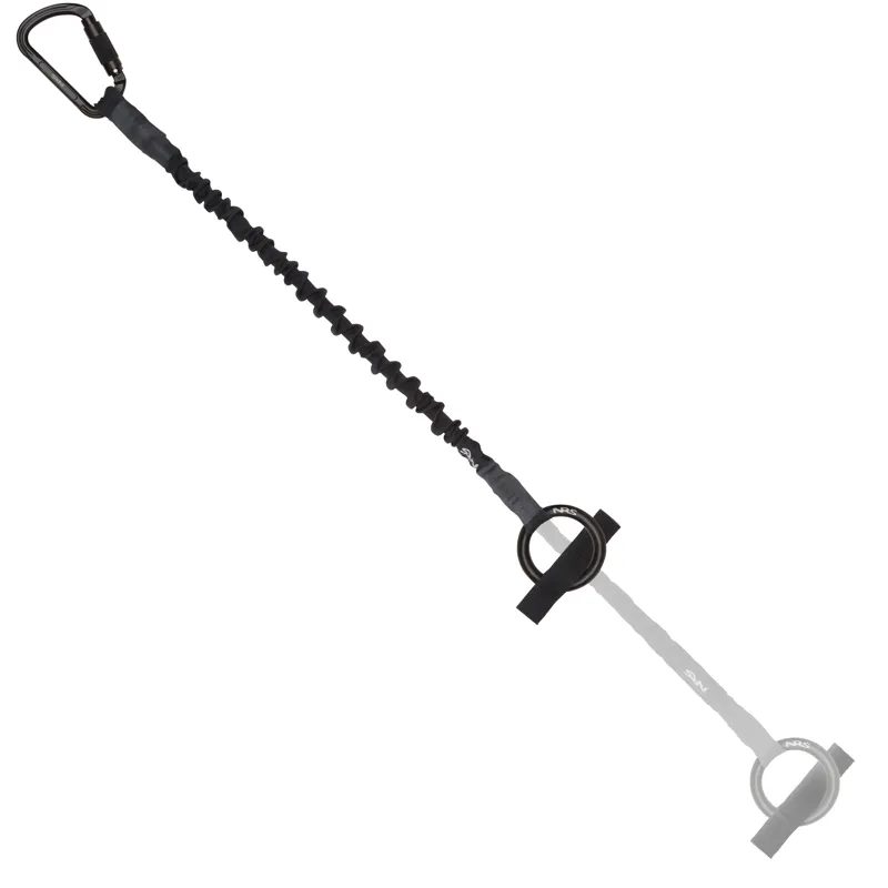 2025 NRS 84cm Tow Tether Cowstail with Carabiner and O Ring in Black-1