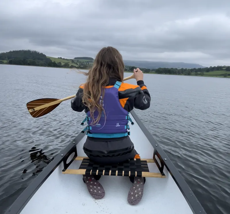 Bending Branches Java ST Lightweight Wooden Canoe Paddle-1