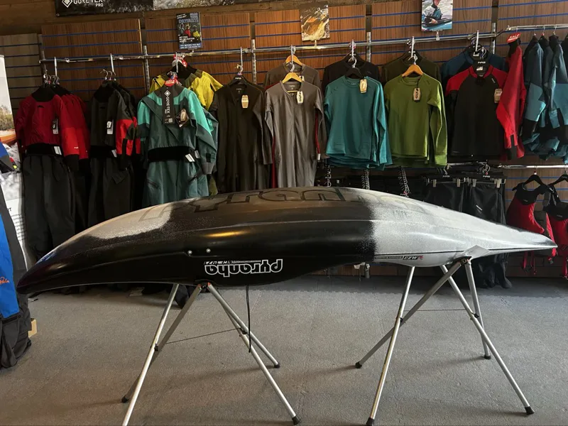 2025 Pyranha ReactR River Running Kayak Black and White Small  Custom-2