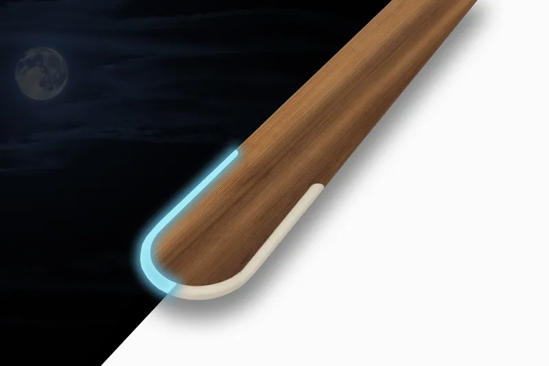 Nanook Greenland Wooden Sea Kayak Paddle with BoneEdge GLOW - 2 Piece-9