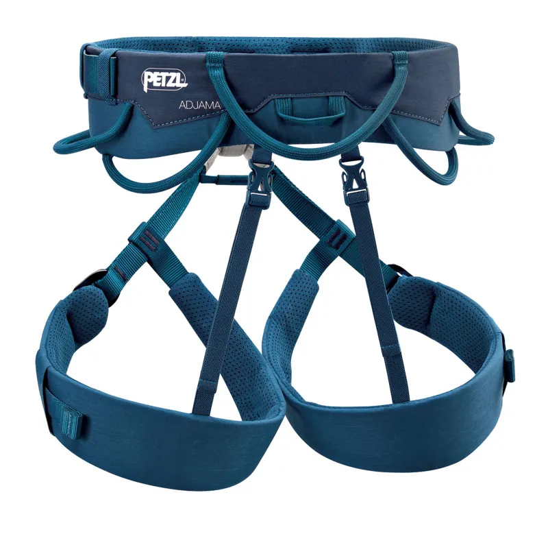 2023 Petzl Adjama Mens Climbing Harness Built for Comfort in Blue-4