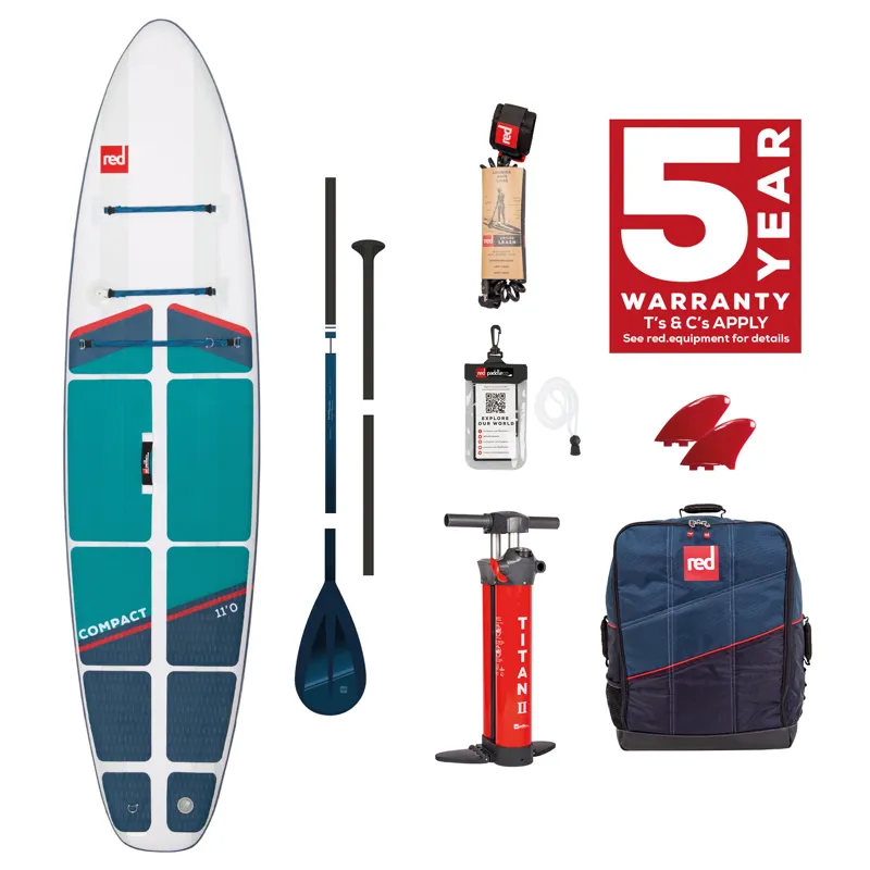 Red Paddle Co Compact 11 0 All Round Inflatable SUP Package Deal