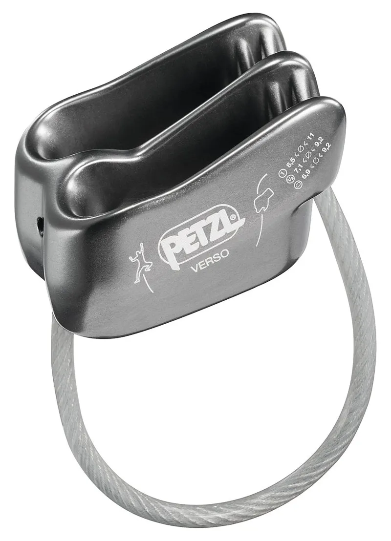 2023 Petzl Verso Lightweight Belay/Rappel Device in Grey