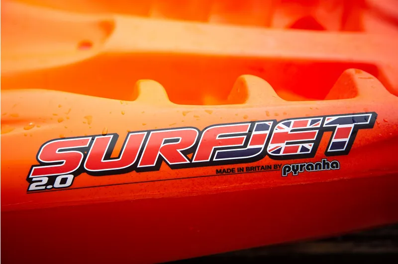 2023 Pyranha Surfjet 2.0 Family Fun Beach Sit on Top Fire Ant-10