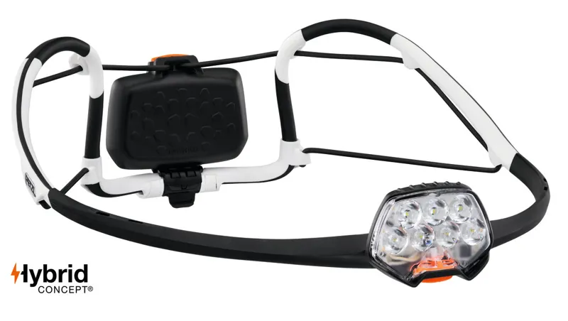 2023 Petzl Iko 350 Lumen Headlamp with Aitfit HeadBand in White