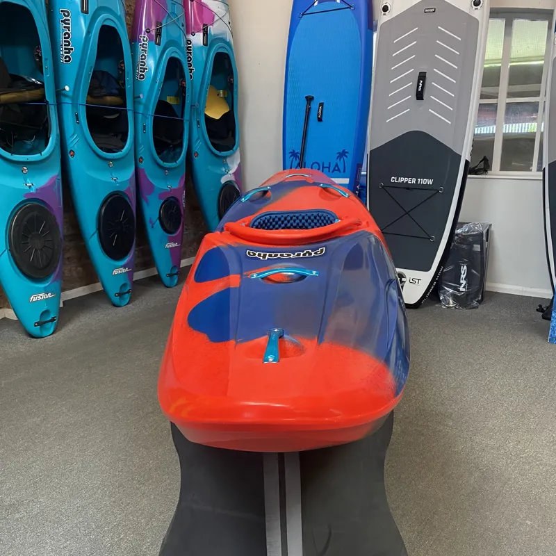 2024 Pyranha ReactR Large River Running Kayak Rosella Red Factory 2nd-1