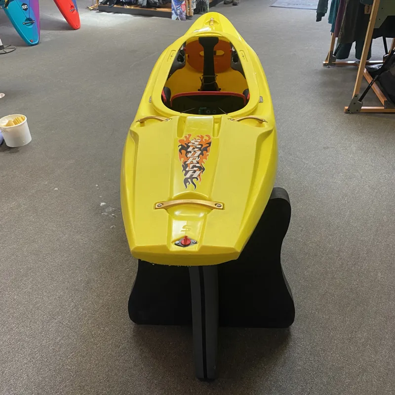 2024 Pyranha Scorch River Running Kayak - Yellow Small EX DEMO-1