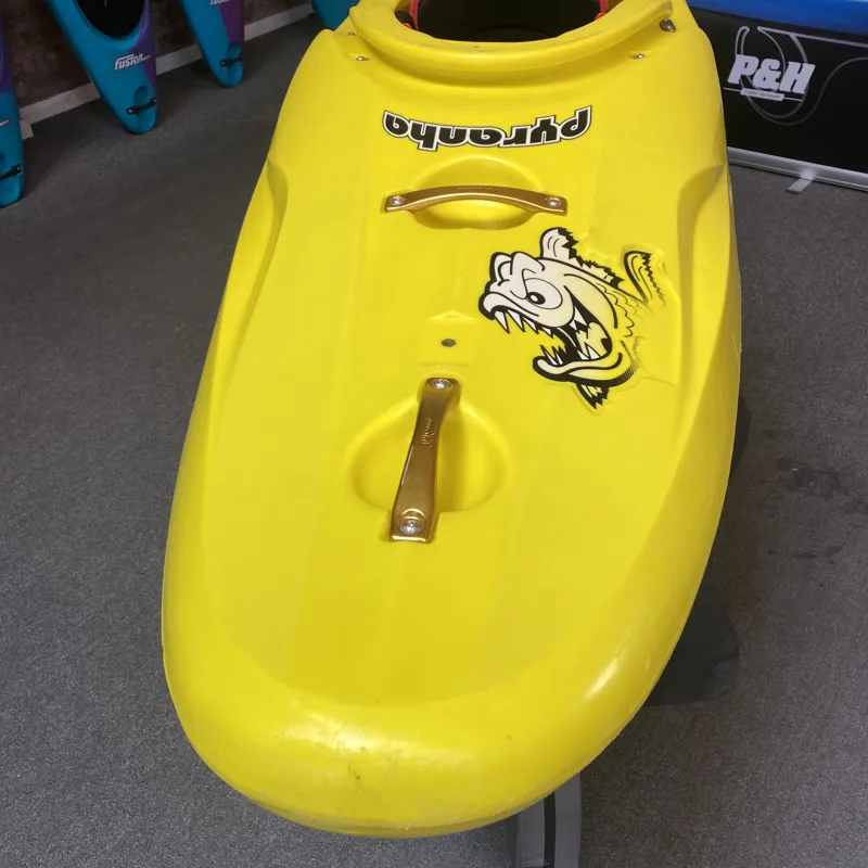 2024 Pyranha Scorch River Running Kayak - Yellow Small EX DEMO-3