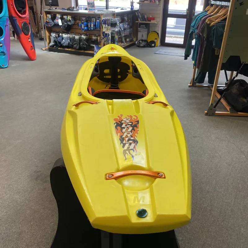 2024 Pyranha Scorch River Running Kayak - Yellow Medium EX DEMO-1