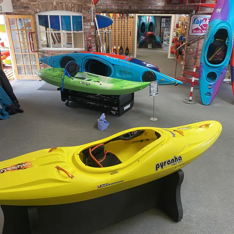 2024 Pyranha Scorch River Running Kayak - Yellow Medium EX DEMO-3