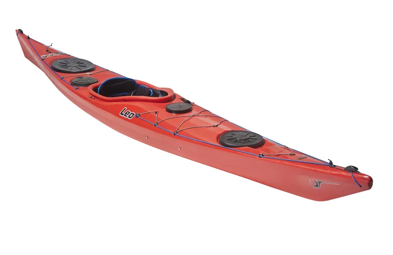 2025 P and H Leo Cruising Sea Kayak CoreLite X with Skeg in Scarlet-1