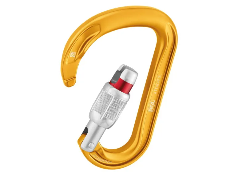 2025 Petzl ATTACHE screw-lock multi-use carabiner in grey-2