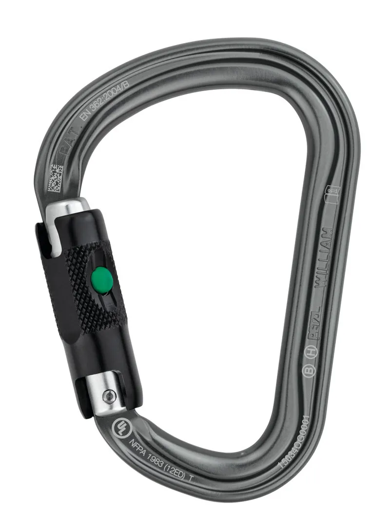 2023 Petzl William Ball-Lock Pear Shaped Karabiner