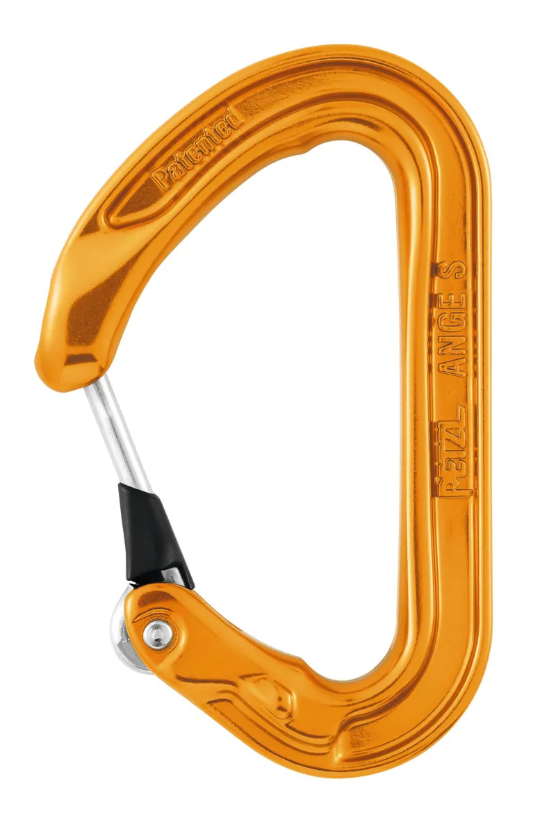 Petzl Ange S Ultra-Light Compact Karabiner in Orange