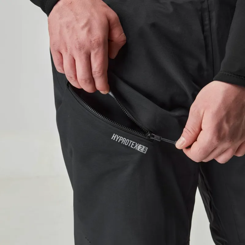 2025 NRS Mens Freefall Mid-weight Paddling Trousers with Socks in Black-5