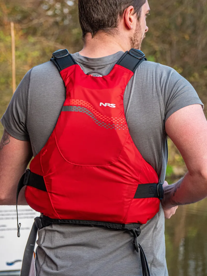 NRS Vapor General Purpose 70N Buoyancy Aid for Paddlesports in Red-4