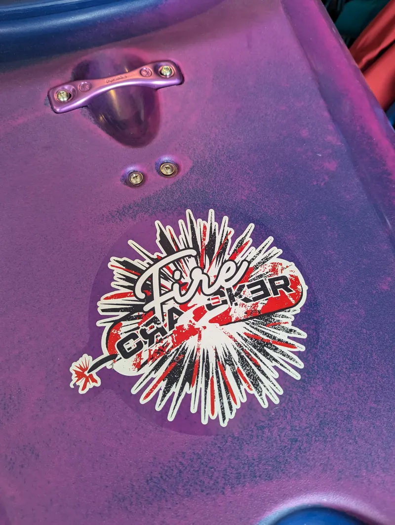 2024 Pyranha Firecracker 252 Half Slice Whitewater Kayak in Custom Colours