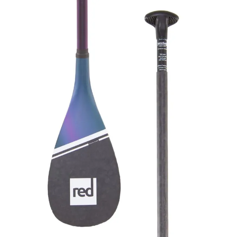 Red Paddle Co Prime Lightweight 3 Piece Lever Lock SUP Paddle in Blue or Purple-1