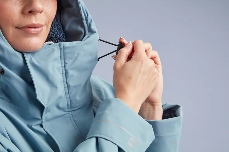 2025 Red Equipment Long Sleeve Changing Robe in Alpine Blue 15k Waterproof-3