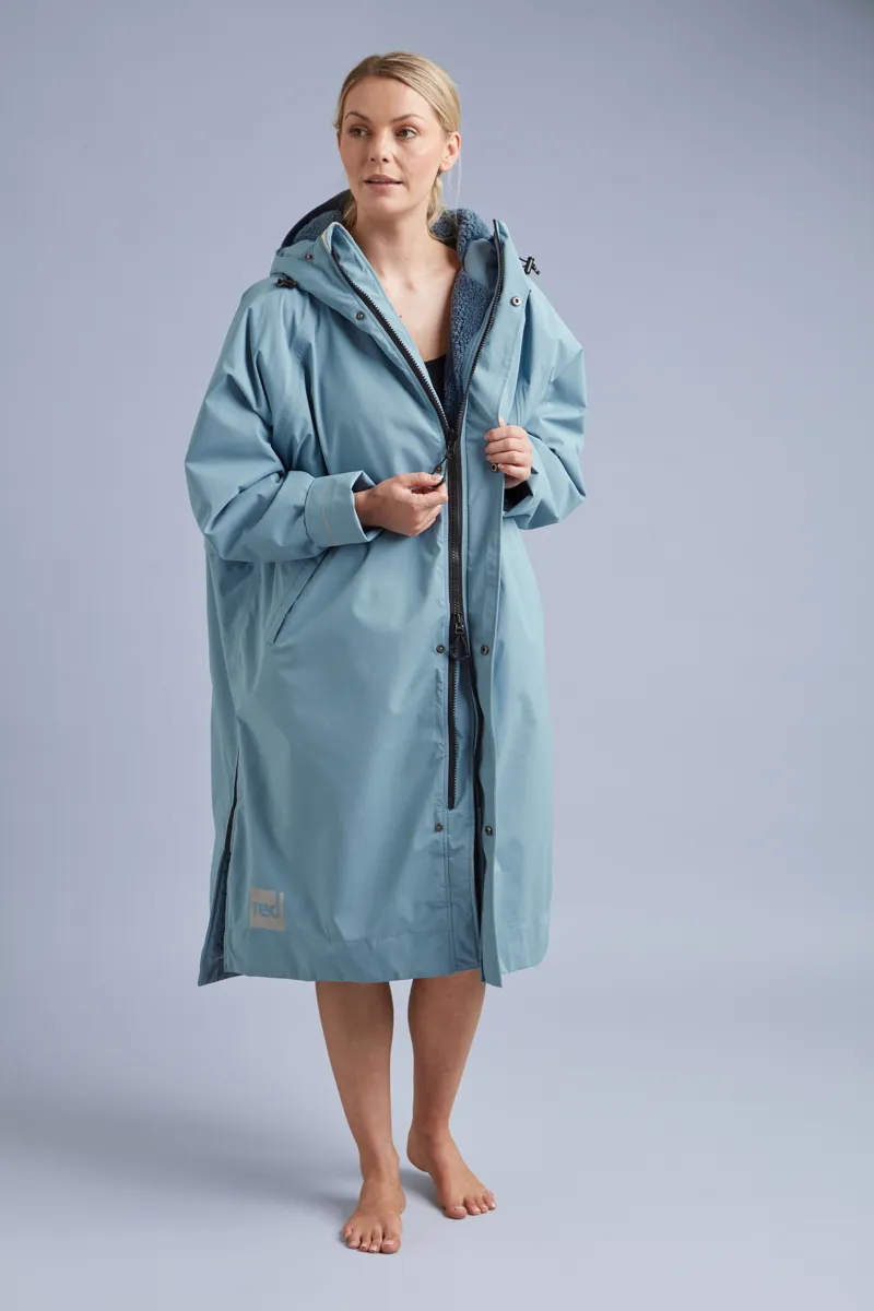 2025 Red Equipment Long Sleeve Changing Robe in Alpine Blue 15k Waterproof-6